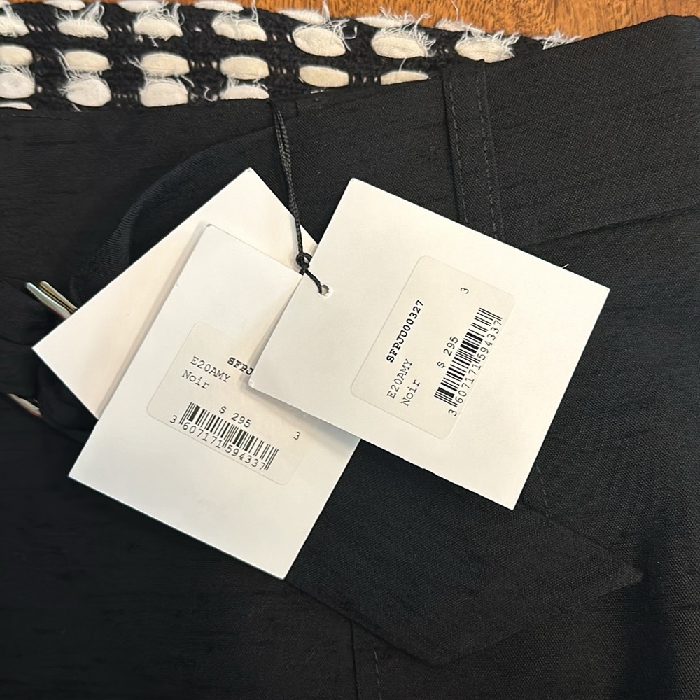 SANDRO Amy Ruffled Miniskirt Size 3 NEW - Picture 9 of 13